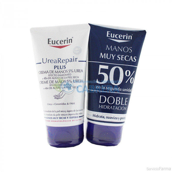 Eucerin UreaRepair Plus Crema de Manos 5% Urea duplo