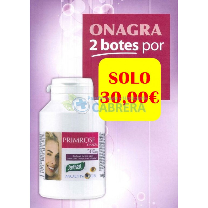 Santiveri Primrose Aceite de Onagra 500 mg Duplo 220 perlas