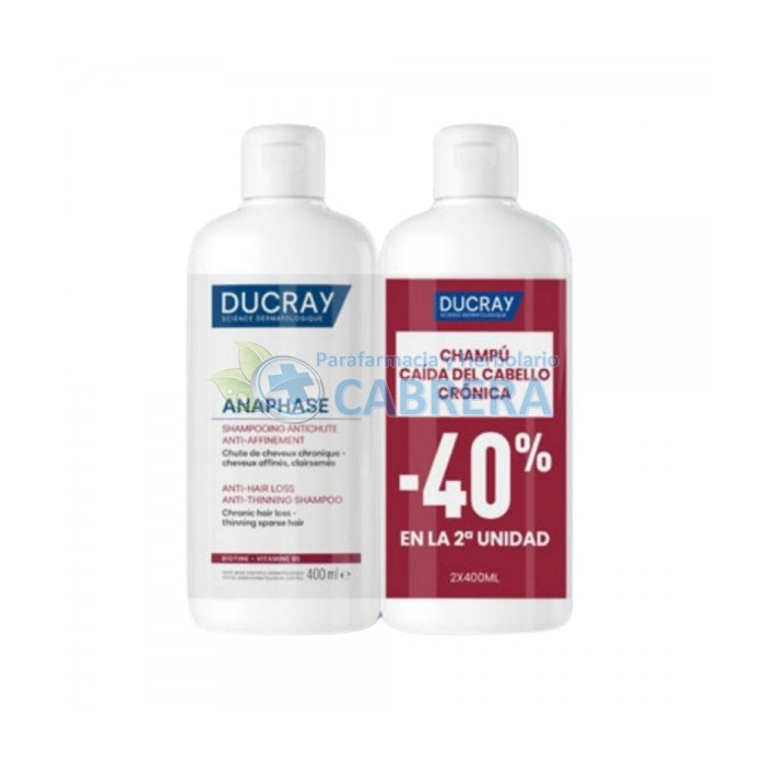 Ducray Anaphase Champú Anticaída y Crecimiento Duplo