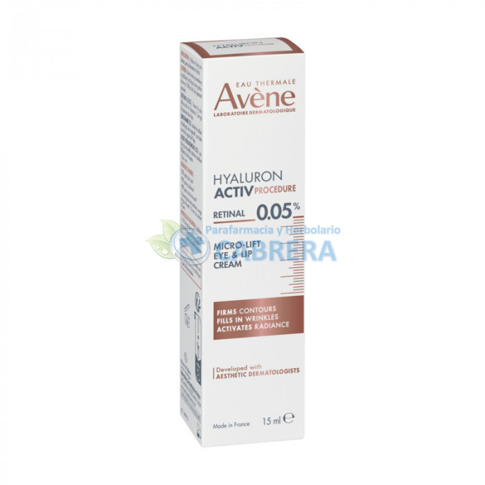 Avène Hyaluron Activ Procedure Crema Micro-Lift Ojos y Labios Retinal 0,05%