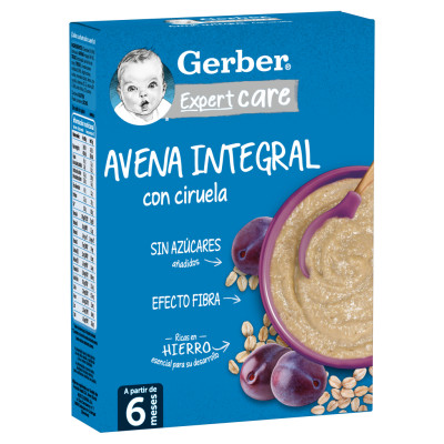 Gerber Papilla Avena Integral con Ciruela