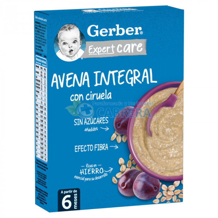 Gerber Papilla Avena Integral con Ciruela